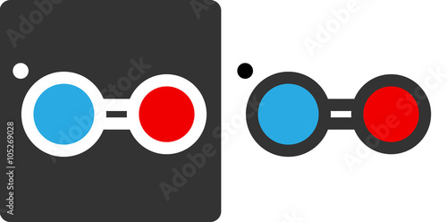 Nitric oxide (NO) free radical molecule, flat icon style. 