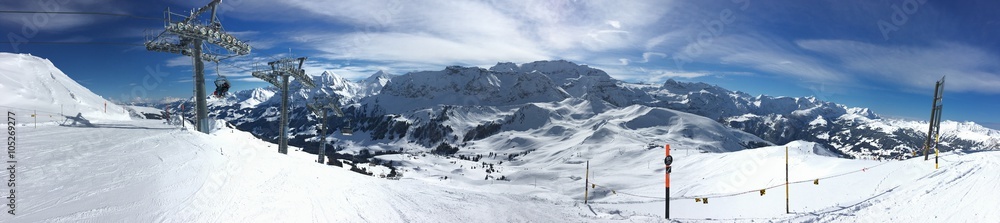 Skigebiet in Adelboden
