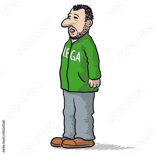 Matteo Salvini caricature