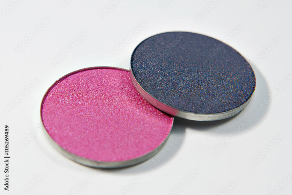 Eye shadows set. Isolated on white background. Eye shadows set. Isolated on white background.