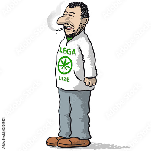 Matteo Salvini caricature
