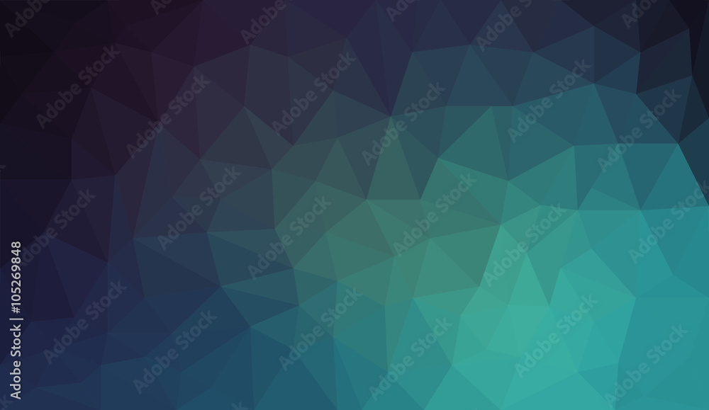 Blue Black Gradient abstract polygon background