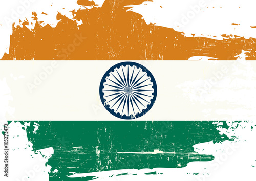Indian scratched Flag