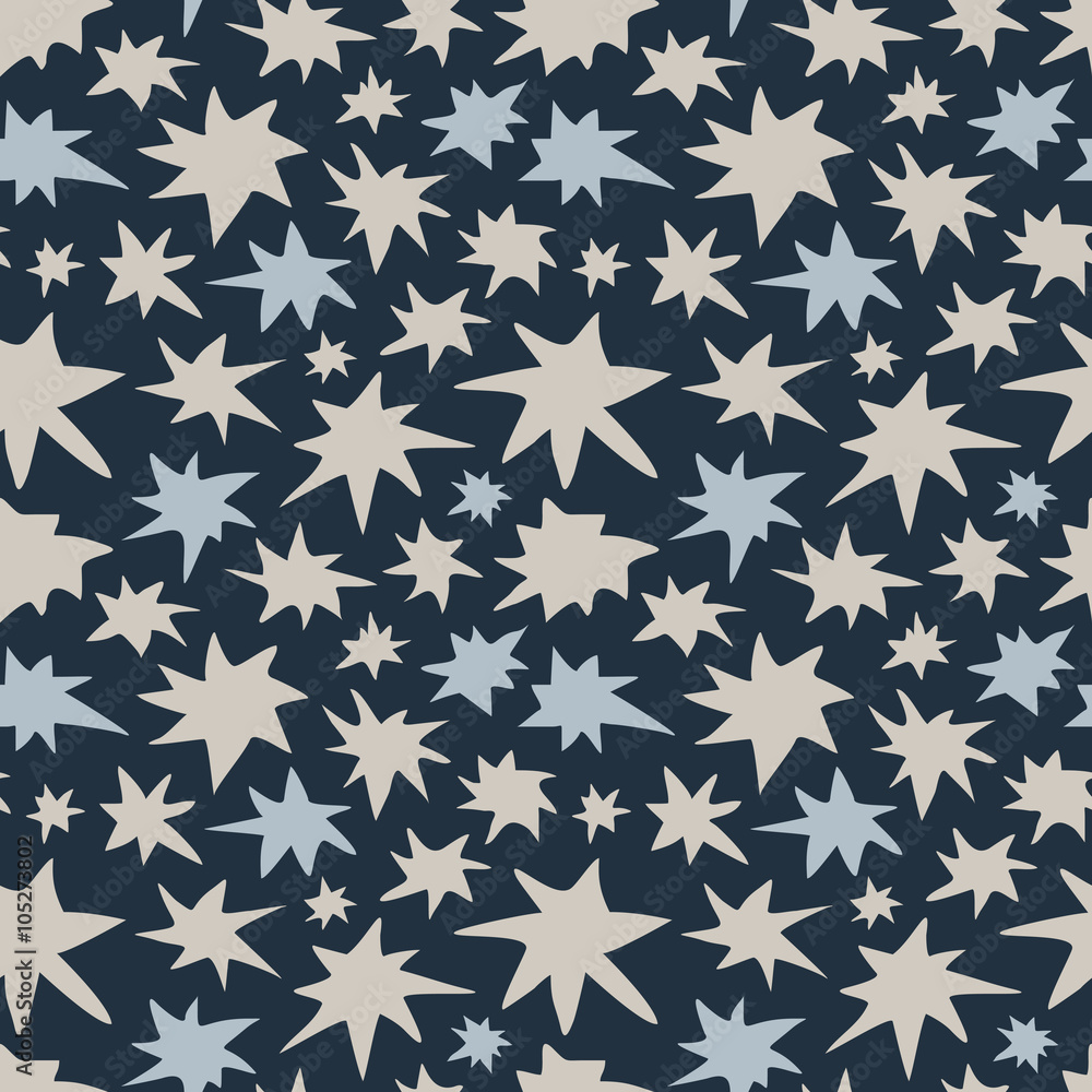Abstract Night Sky Stars Seamless Pattern Abstract Night Sky Stars Seamless Pattern