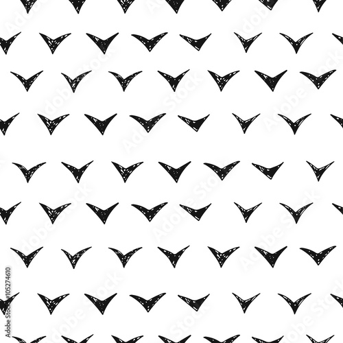 Flying birds - seamless pattern
