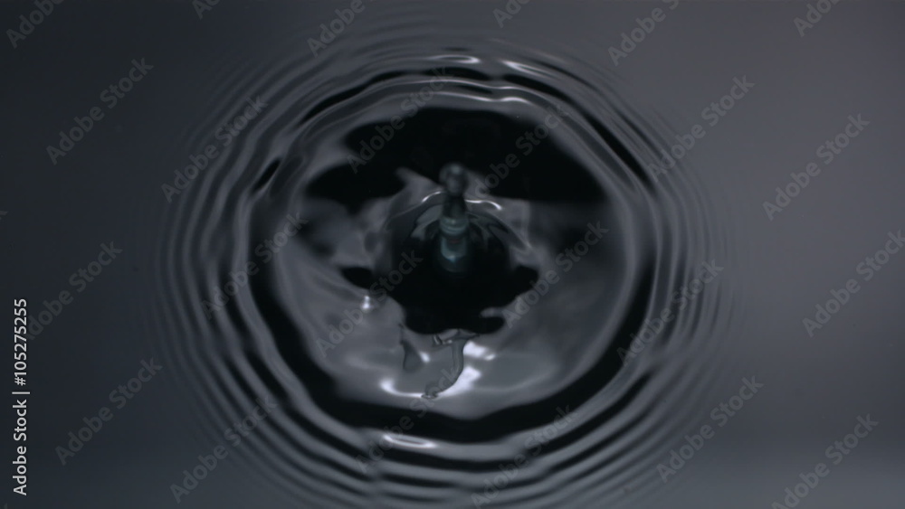 Water drip, slow motion