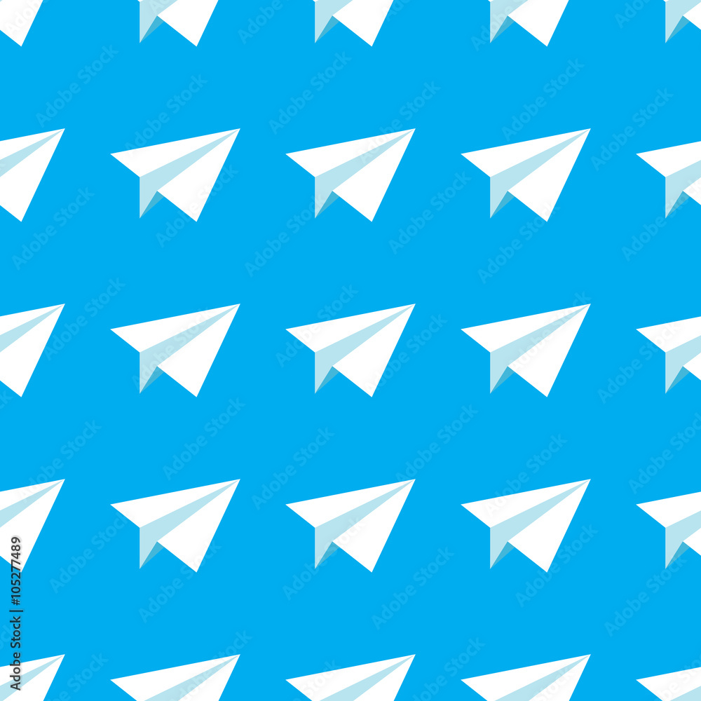 Paper Planes Seamless Pattern. Repeating abstract background with paper planes. Paper Planes Seamless Pattern. Repeating abstract background with paper planes.