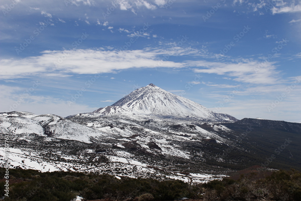 Parque Nacional del Teide nevado