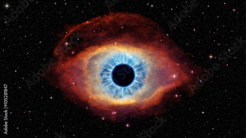Fototapeta Naklejka Na Ścianę i Meble -  Eye of God in nebula Helix. Pictures was based on photo from official NASA site.