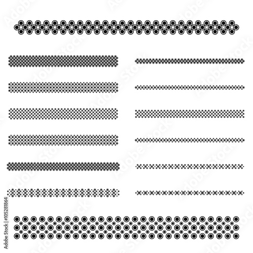 Graphic design elements - page divider line set