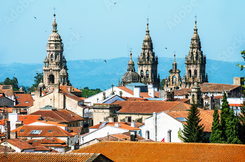 Wallpaper Mural Aerial view of Santiago de Compostela Cathedral Torontodigital.ca