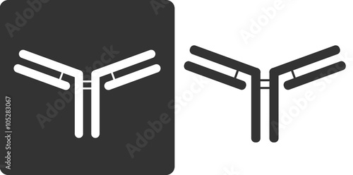 IgG antibody (immunoglobulin), flat icon style. 