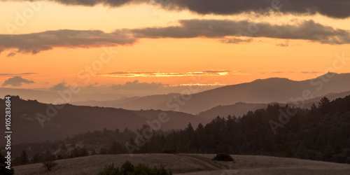 Beautiful Sunrise over Coastal Central California