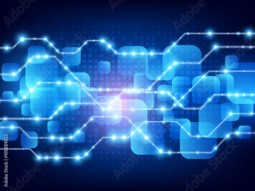 Abstract vector digital technology background