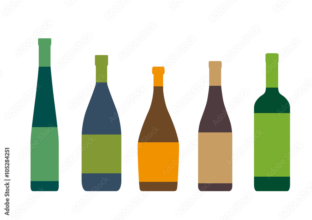 silhouettes of bottles silhouettes of bottles