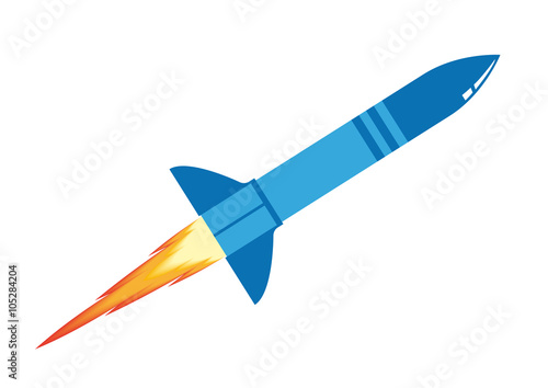 blue rocket