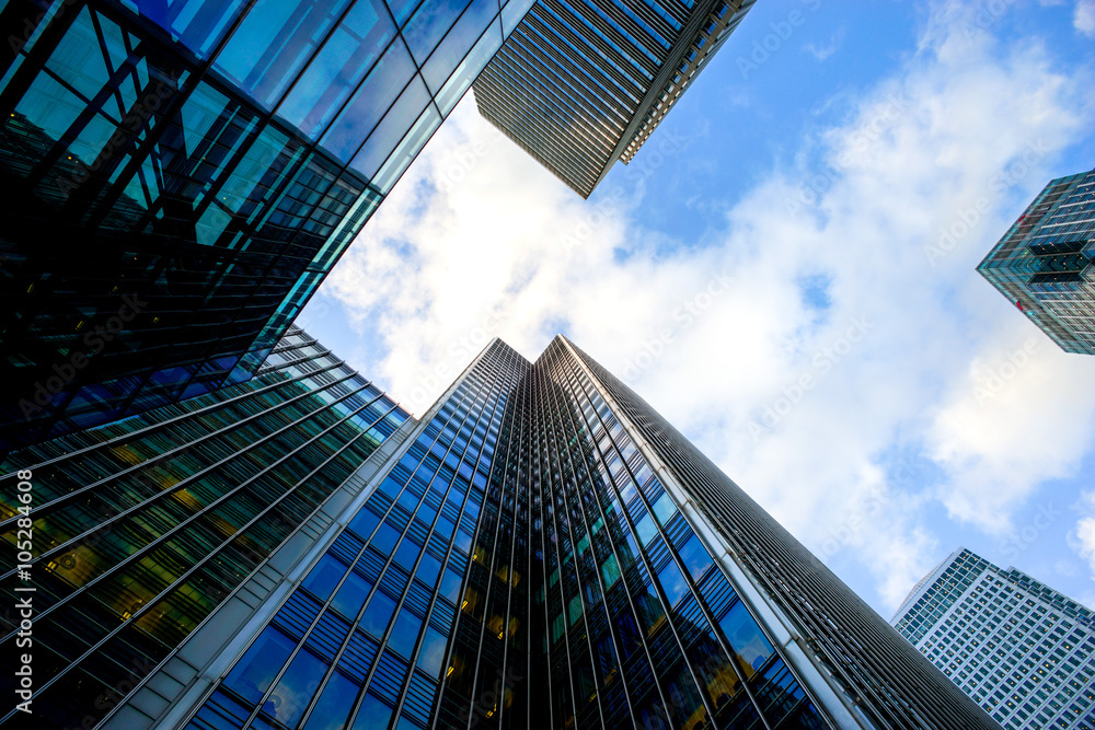 Obraz premium London office skyscrapper building
