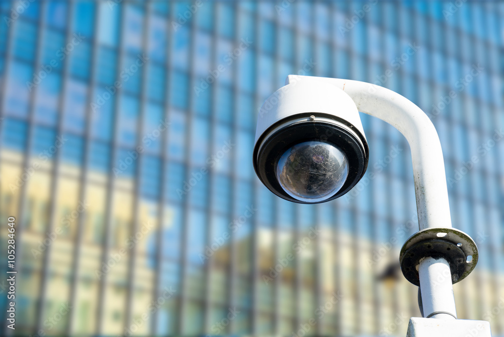 Security, CCTV camera in the office building Security, CCTV camera in the office building