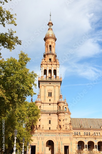 Obraz na płótnie Plaza de Espana, Sevilla w salonie