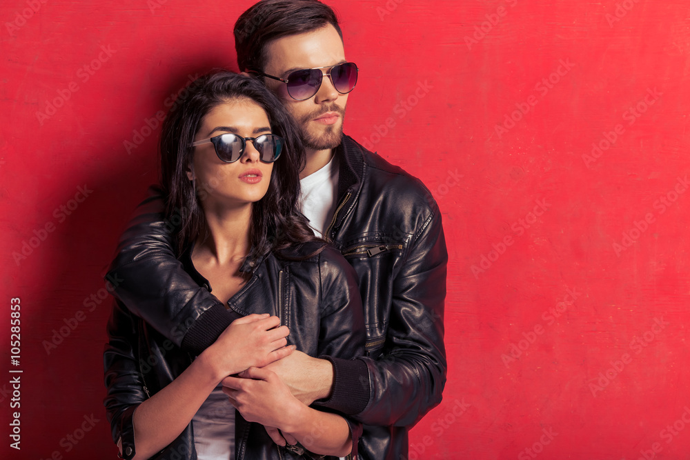 Stylish young couple Stylish young couple