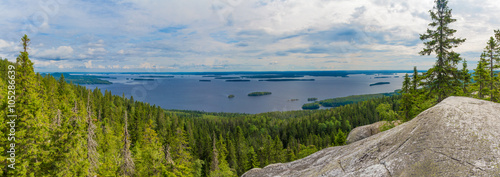 Lake panorama in Finland