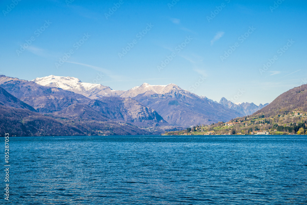 Lake Orta in northern Italy, lakes district