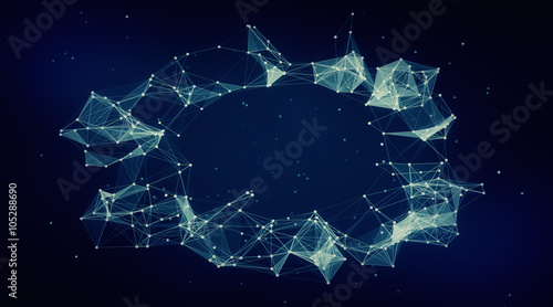 background with abstract connected dots