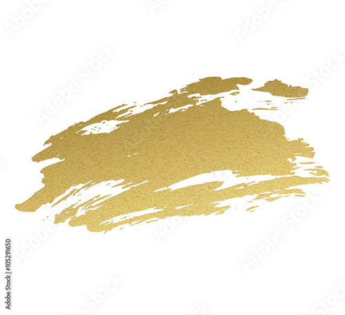 Gold acrylic paint. Vector illustration 