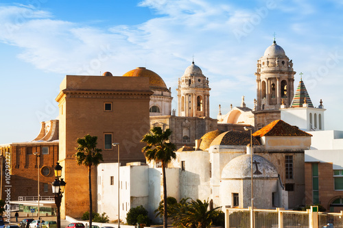 view of Old Cathedral. Cadiz