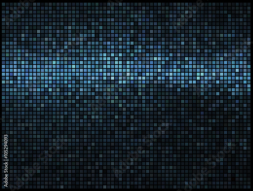 Multicolor abstract lights blue disco background. Square pixel m