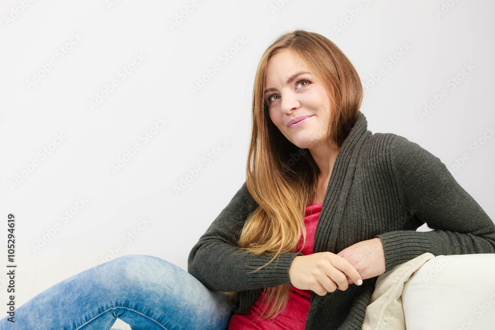 Happy and full of joy attrective woman Happy and full of joy attrective woman