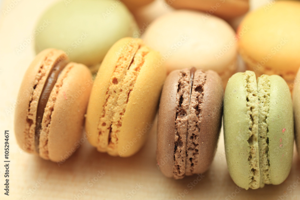 Macarons in pastel colors Macarons in pastel colors