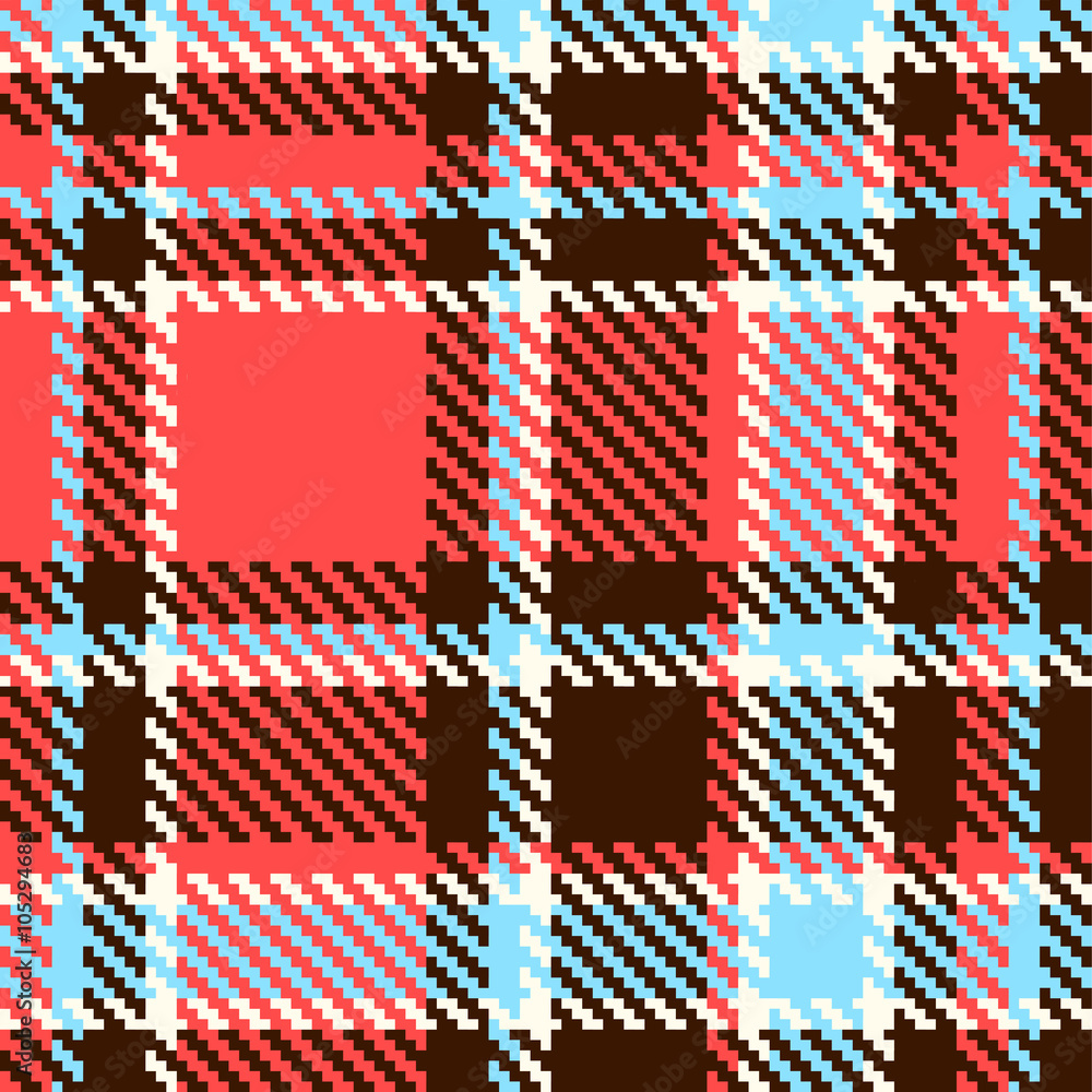 Obraz premium Seamless checkered vector pattern