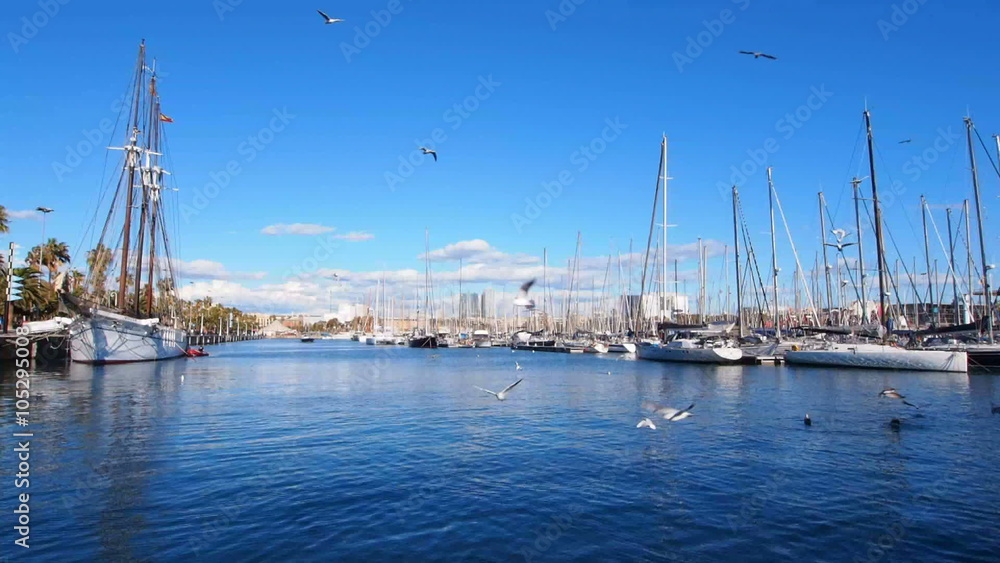 View of the Port Vell in Barcelona, Catalonia, Spain
View of the Port Vell in Barcelona, Catalonia, Spain