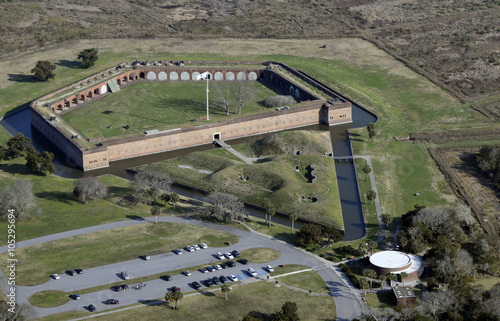 Fort Pulaski Aerial View photo