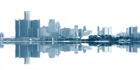 Detroit, USA - July 4 :Detroit has had the most dramatic decline in population of the past 60 years down 1,135,971 , on July 4,2015 Detroit, USA
