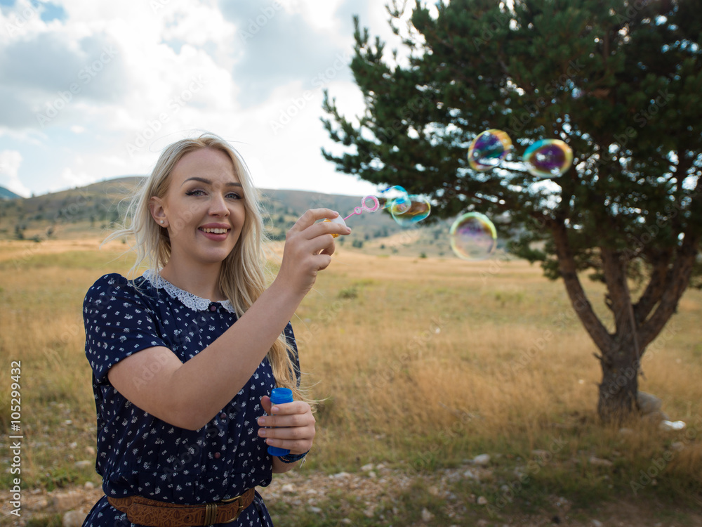 A portrait of a beautiful young Caucasian woman outdoor A portrait of a beautiful young Caucasian woman outdoor