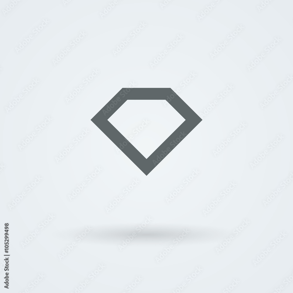 Logo with a jewel. Laconic headdress. Icon. Logo with a jewel. Laconic headdress. Icon.