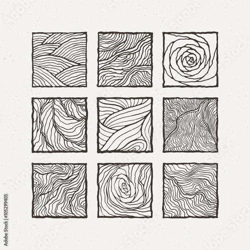 Squares set. Vector illustration. Pattern geometric figure.