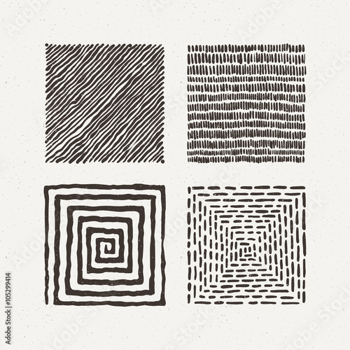 Squares set. Vector illustration. Pattern geometric figure.