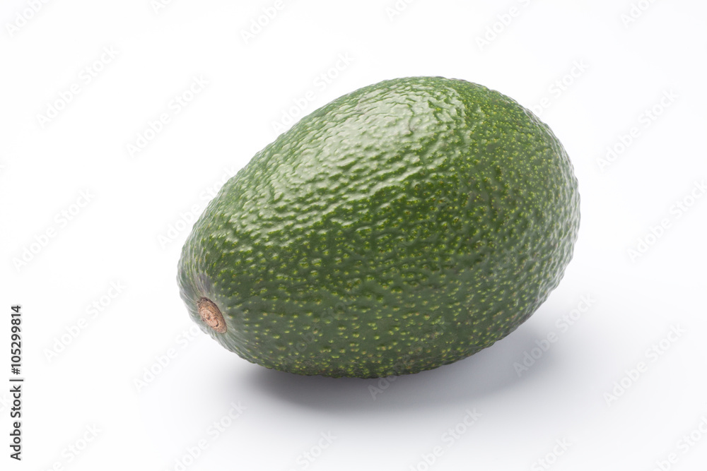 Single of avocado isolated on white background Single of avocado isolated on white background