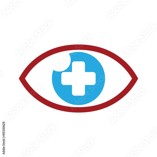 Eyecare Healthy Eye Clinic Logo Icon Template