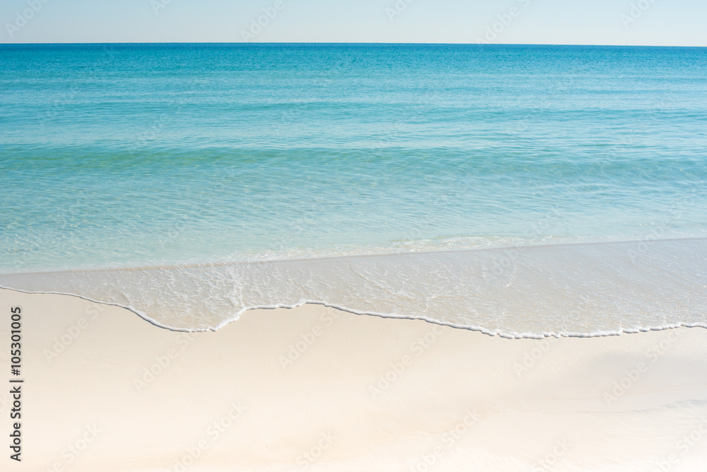 white sand beach with blue water and blue sky white sand beach with blue water and blue sky