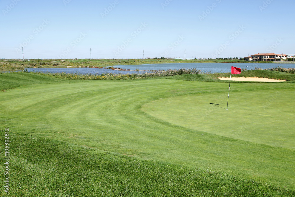 The golf course landscape The golf course landscape