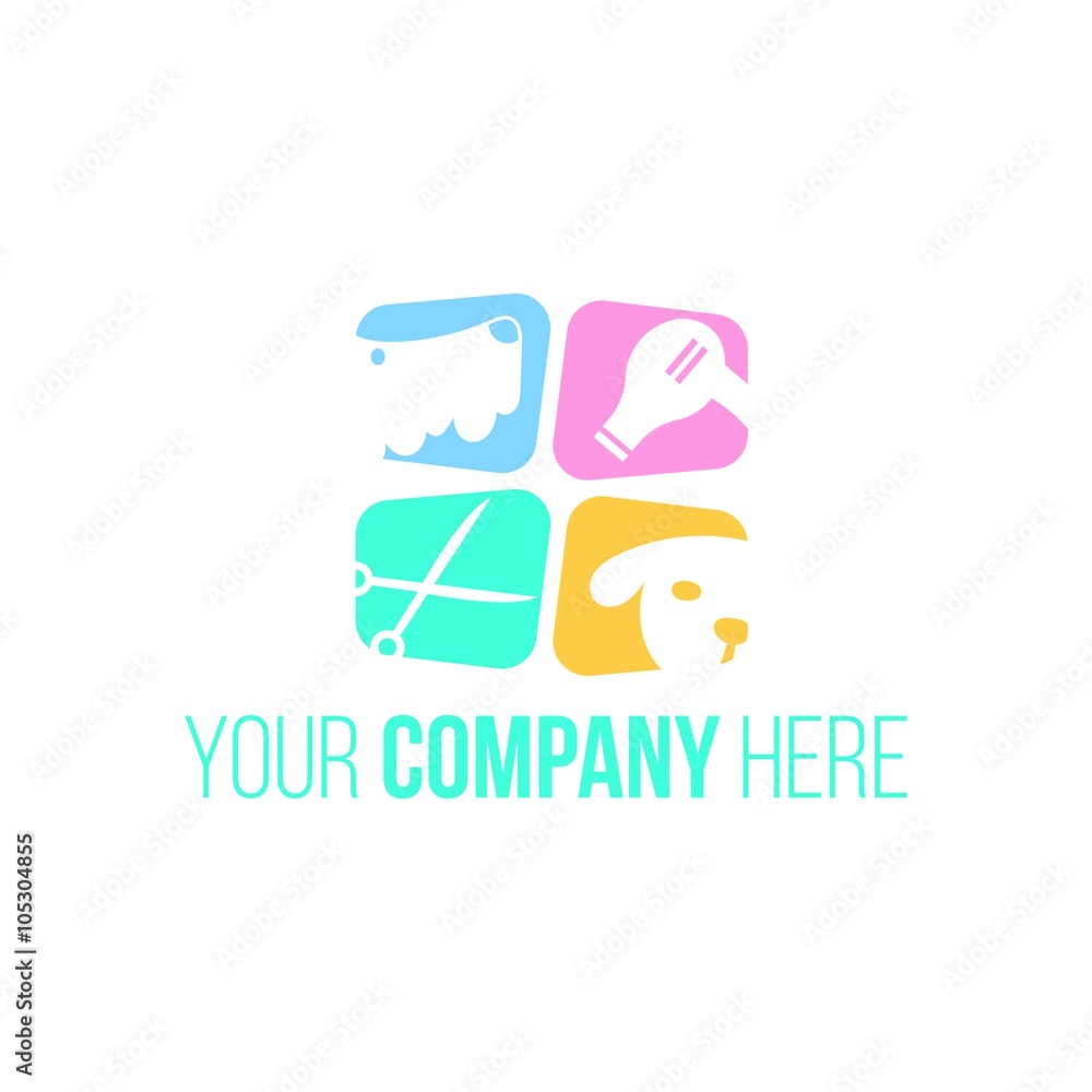 Pet Shop Animal Care Logo 