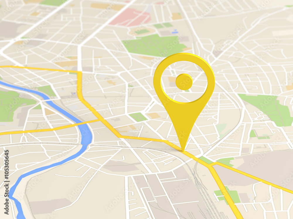 Fototapeta premium ikona lokalizatora mapy