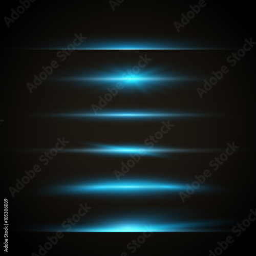 Vector Flare Effect. Transparent Vector Overlay Lens Flare Ray E