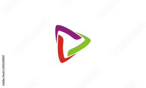  abtract triangle company logo