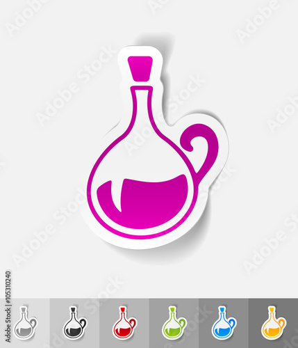 realistic design element. decanter