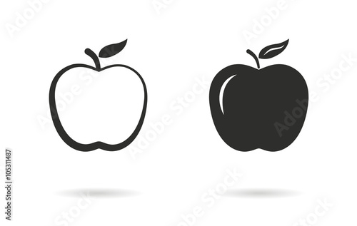 Apple - vector icon.